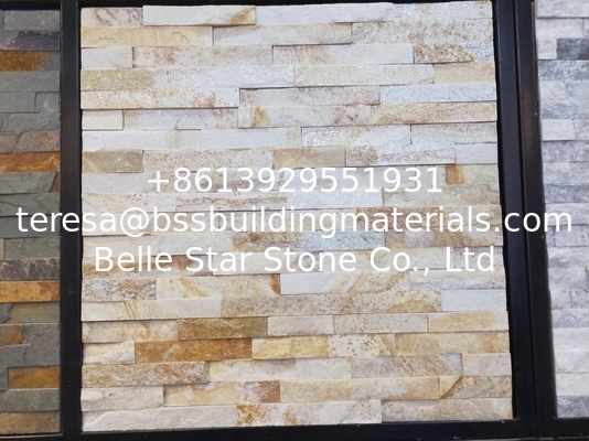 New Oyster Quartzite Ledgestone,Beige Stacked Stone,Split Stone Panels,Natural Stone Cladding