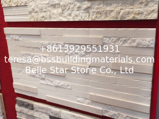 White Marble Culture Stone,Ledger Panels,Stacked Stone Veneer,Wall Cladding