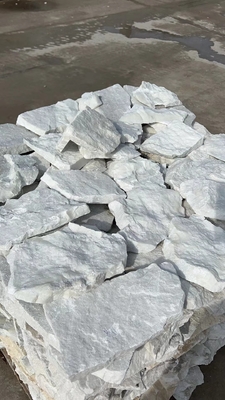 White Marble Irregular Random Flagstone for Wall, Loose Stone Wall Cladding